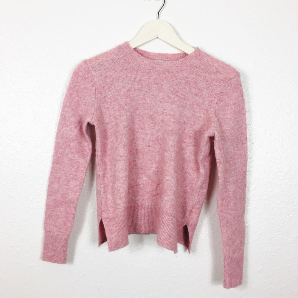 GAP Pastel Pink Lambswool Blend Pullover Sweater